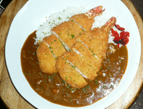 エビフライカレーセット